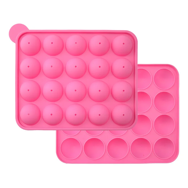 Hot selling nonstick silicon Cake Pop Maker mould Set Chocolate Candy Making pan silicone Lollipop candy Mold