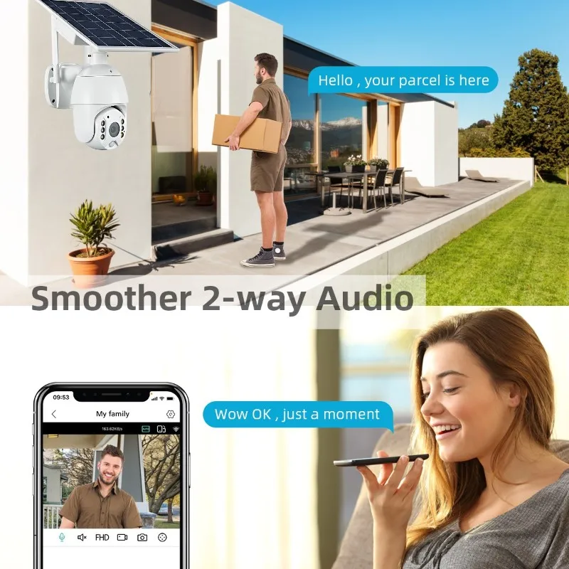 S10 Солнечная Ubox 4G PTZ камера PIR WIFI 2MP 3MP 4MP солнечная батарея безопасности с SIM-картой CCTV