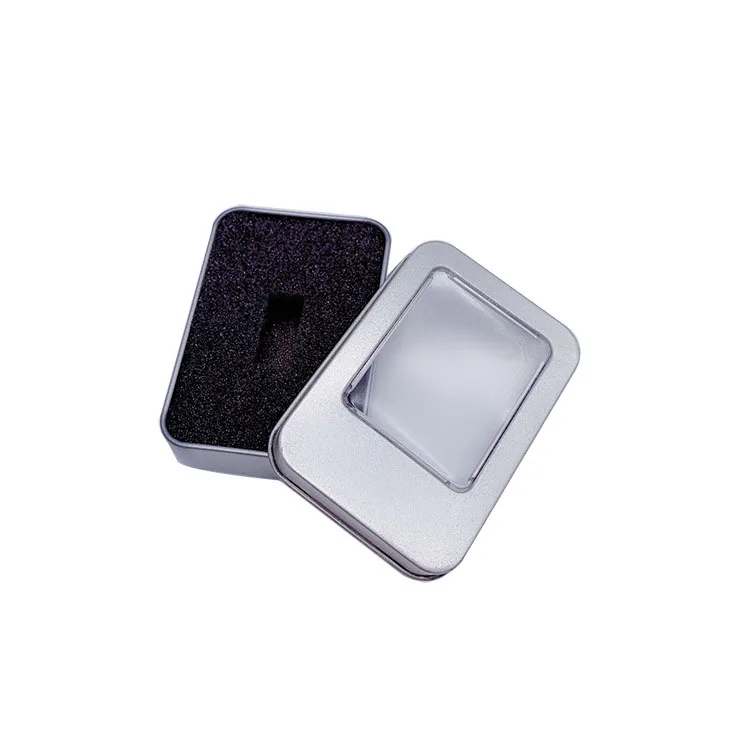 Прямоугольная жестяная упаковочная подарочная коробка с вставкой из вспененного этилвинилацетата металлическая для хранения