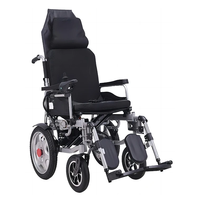 Full Reclined Backrest Spray Plating All Lying Down Reclining Wheelchair