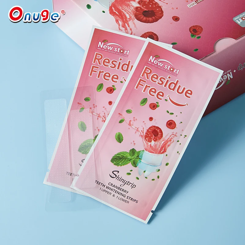 Activated Ingredient dental bleaching polishing white Residue free teeth whitening strips wholesale kit for sensitive teeth