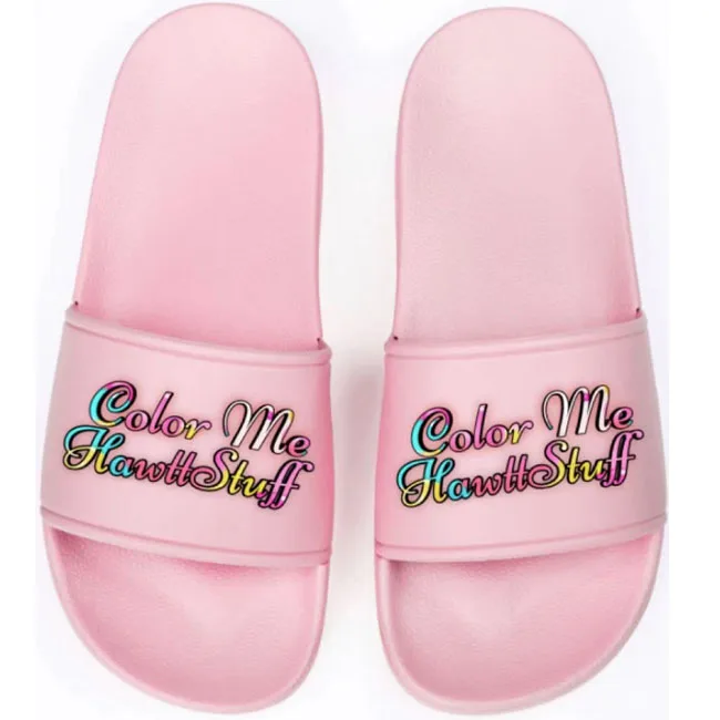 TWOWELL Hot Sale Low Moq Multiple Colors Black Blank Custom Logo Rubber Slippers Slides Sandals for Men Women