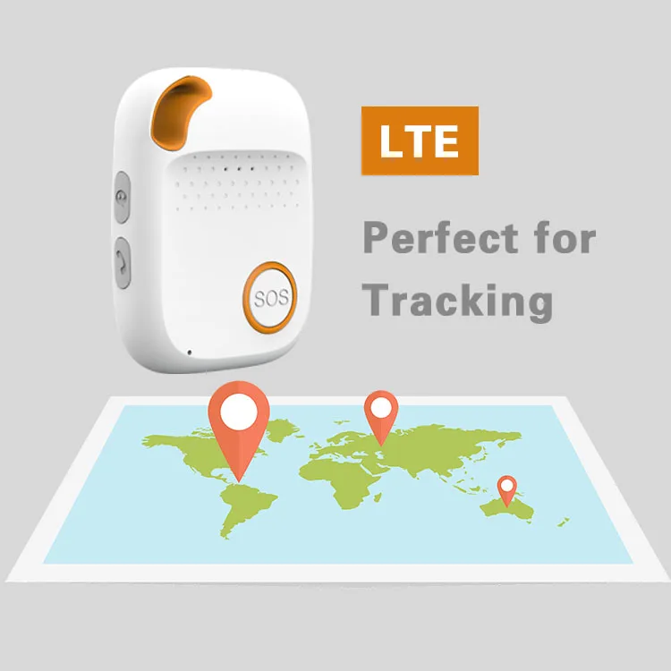 Smart Pendant Real Time Satellite Google Map Tracking 4G GPS Tracker Mobile Personal Alarm Bracelet Medical Alert