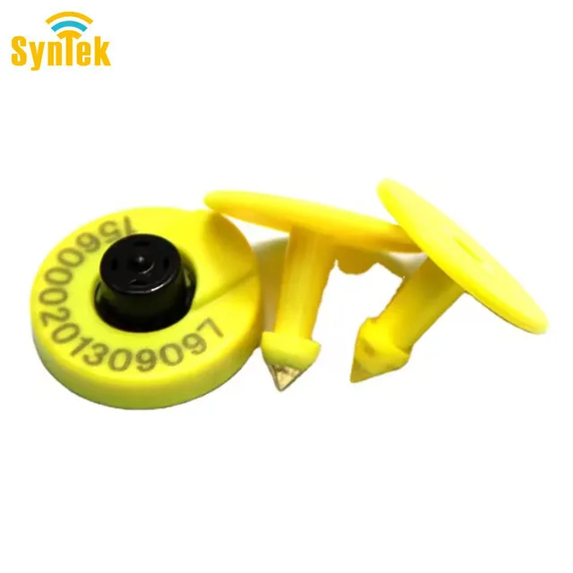 RFID Ear Tag FDX-B TPU ICAR Numbering Sheep Animal Round Closed 134.2khz Provided Pig 01 Electronic Ear Tags for Cattle Farms