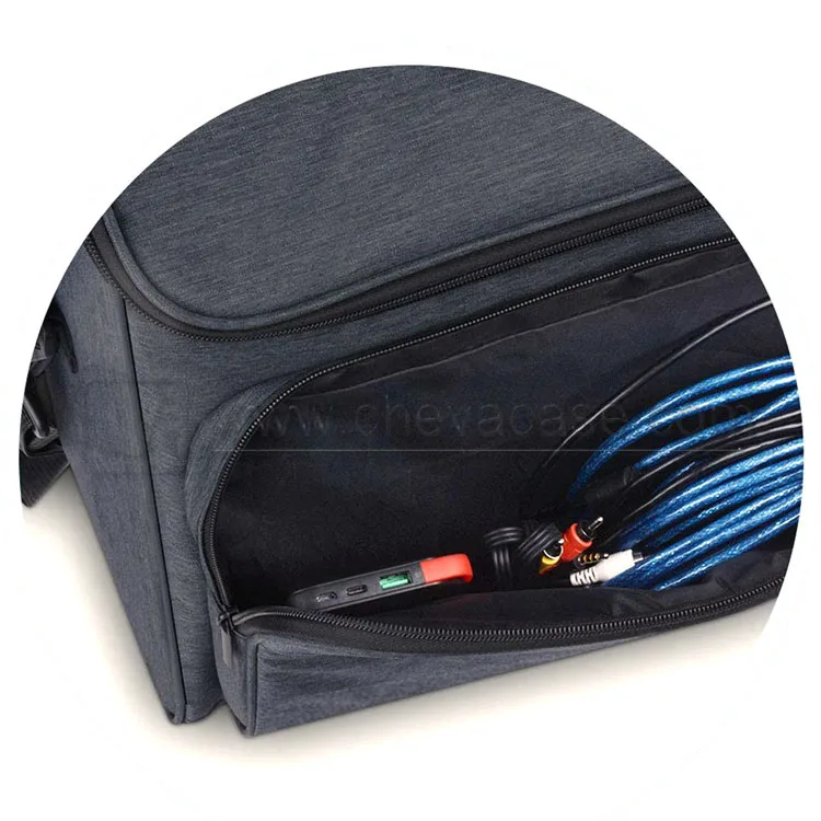 
Custom Portable Large Capacity Shockproof Device Storage Carrying Case Projector Bag 