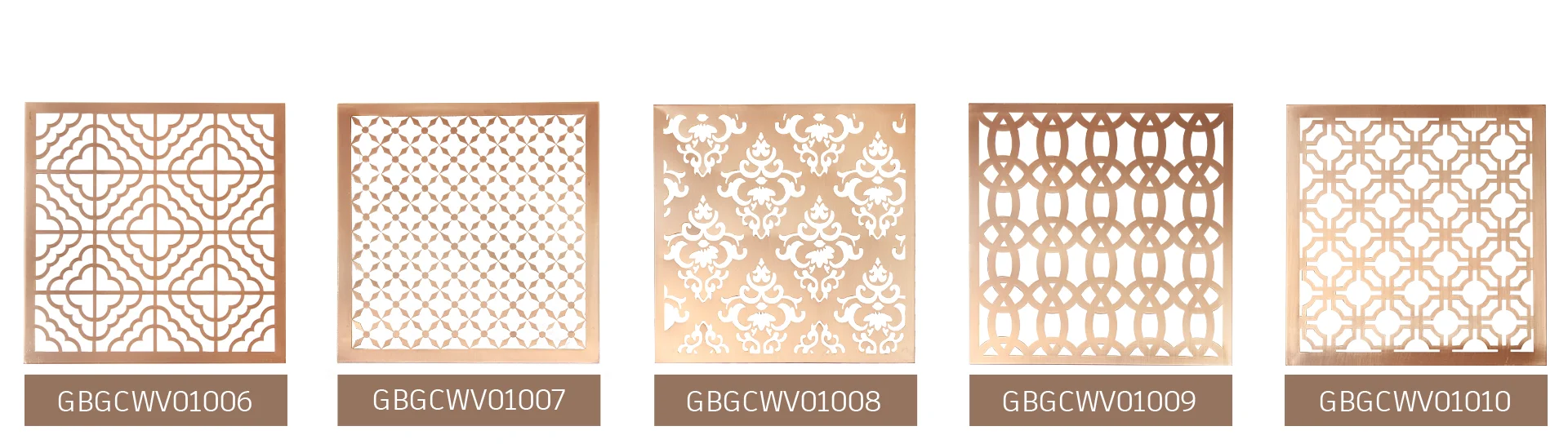 Luxury shopping mall 5 star hotel decoration Copper Hollow Art curtain wall cladding panel