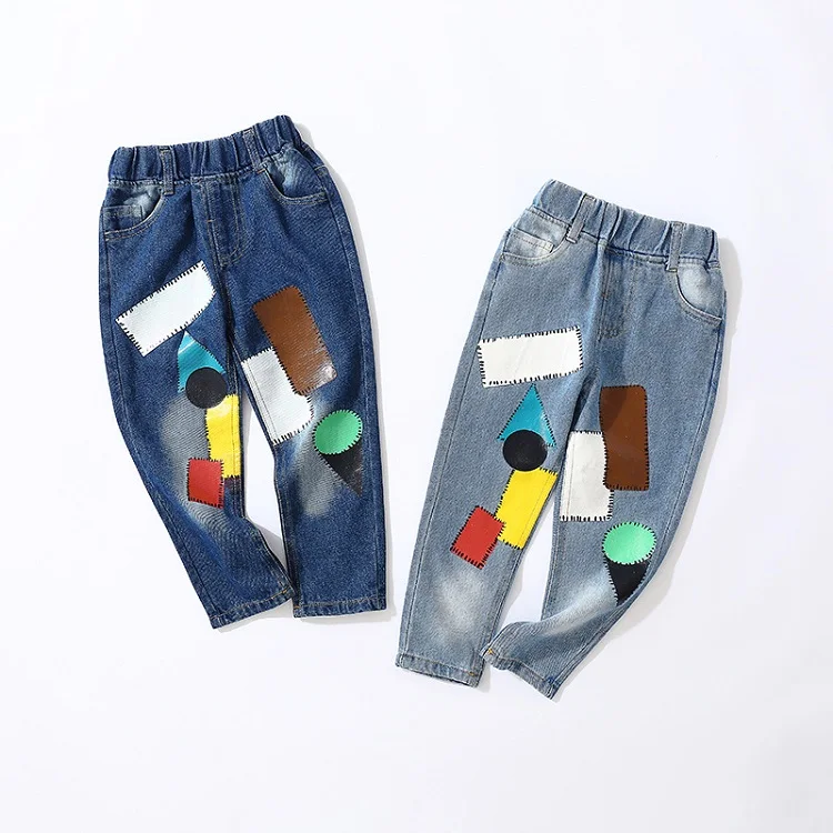 
New Premium Free Samples Fashion Design Kids Boys Denim Jeans Pant From China Wholesale Market 