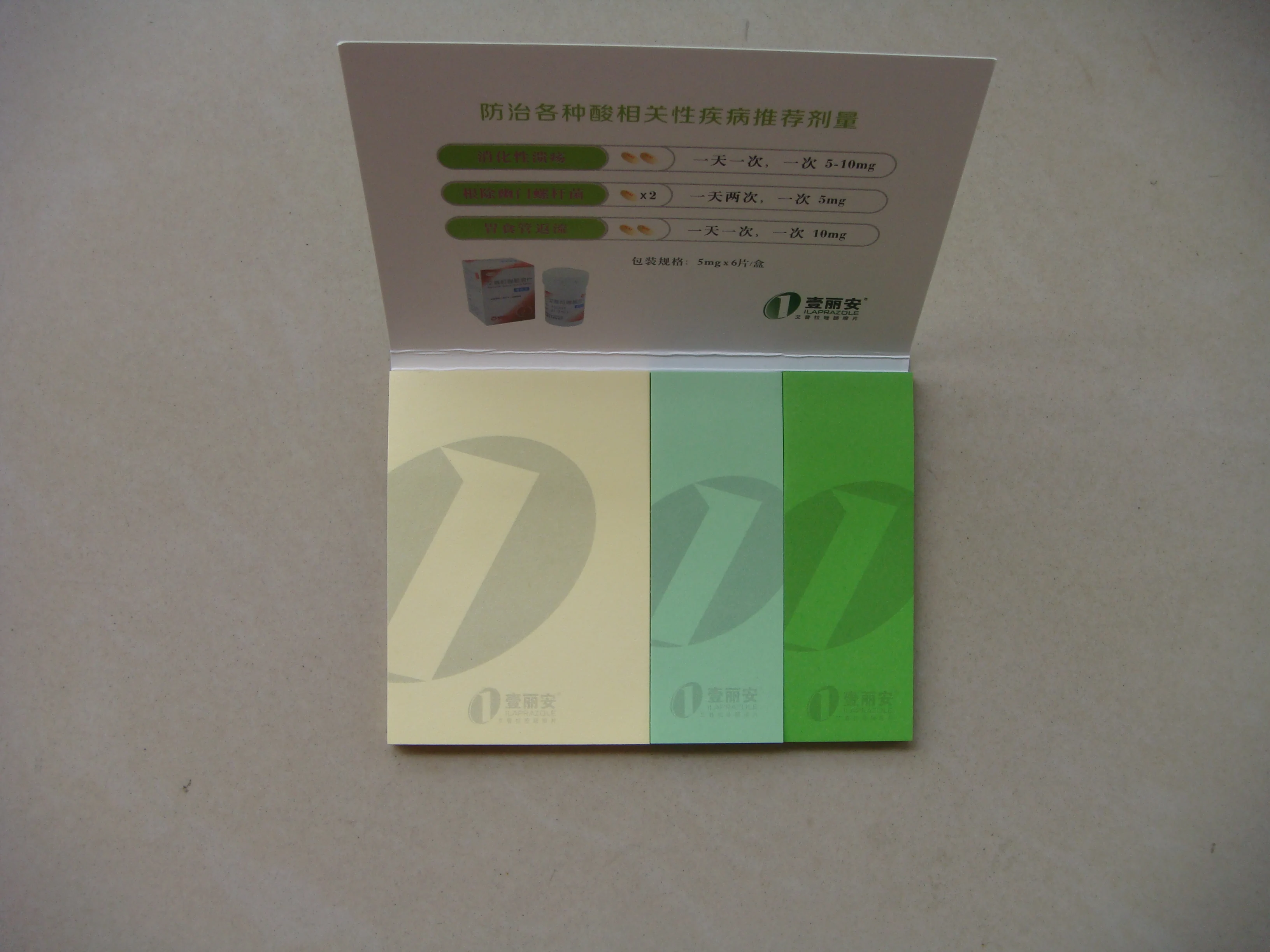 custom logo note pad memo book