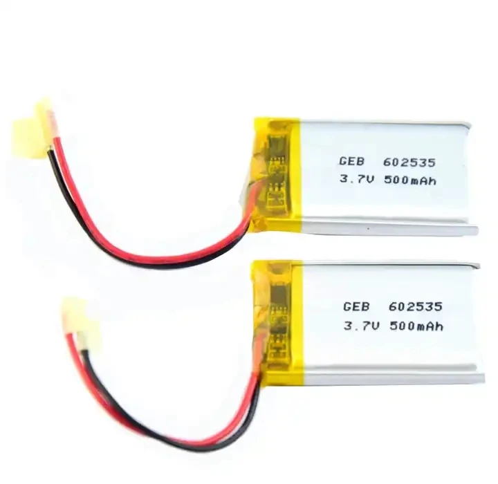 GEB Factory 602535 602035 702035 3.7V 500mAh 400mAh Best Small Lithium Polymer Rechargeable Lipo Battery For GPS Track 3.7V Lipo
