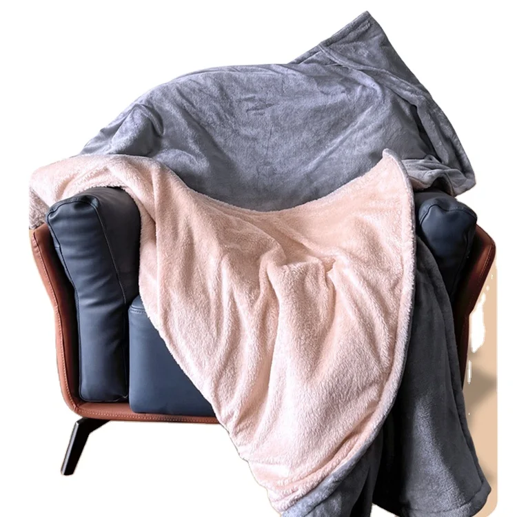 Customizable size logo reversible flannel heating blanket price electric blanket