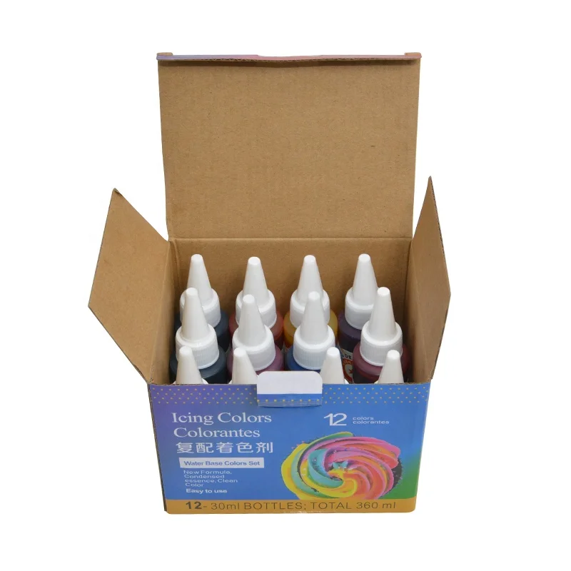 
Gel Food Coloring set for cake, 30g 