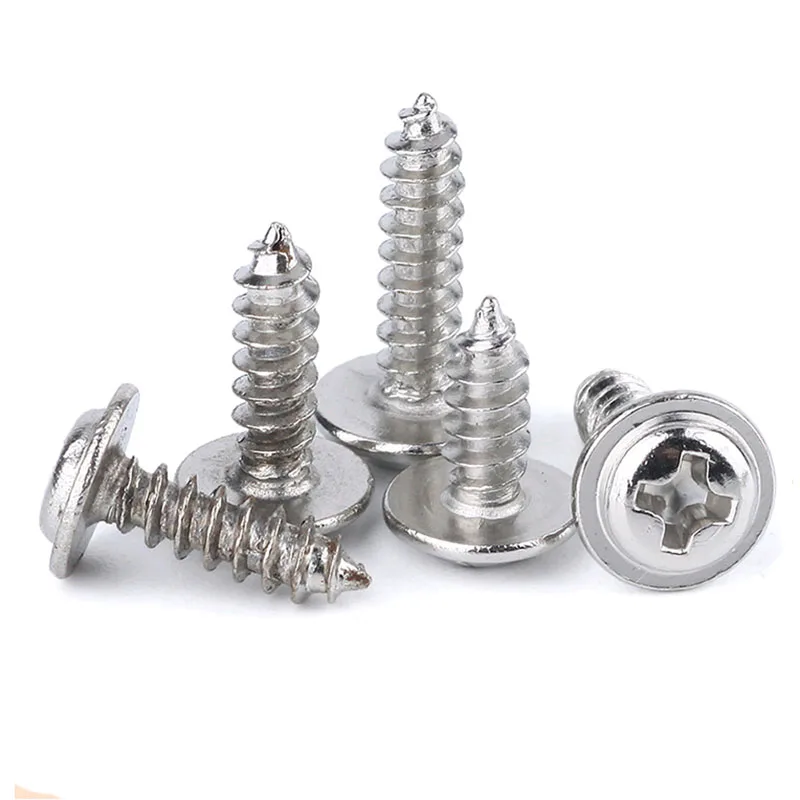 High Strength Hardness m2 m2.5 m3 m4 Steel Black Phillips Wafer Head Self Tapping Screw