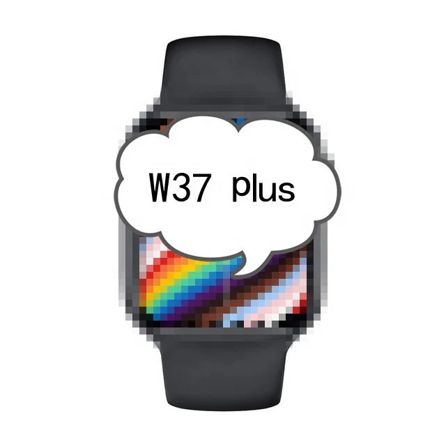 Ce rohs IWO W37 plus Смарт-часы ручной фитнес BT звонки IP68 водонепроницаемый экран 1,75 дюйма W37plus часы для женщин и мужчин