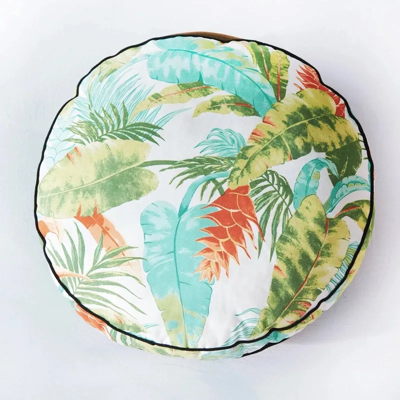 
Amazon Hot Selling Popular floral Design Digital Printed Decorative Pillow Case Outdoor Seat Cushion 