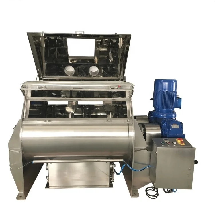 High quality goat milk powder processing double paddle mixing machine/multi blade homogenizing blender machine