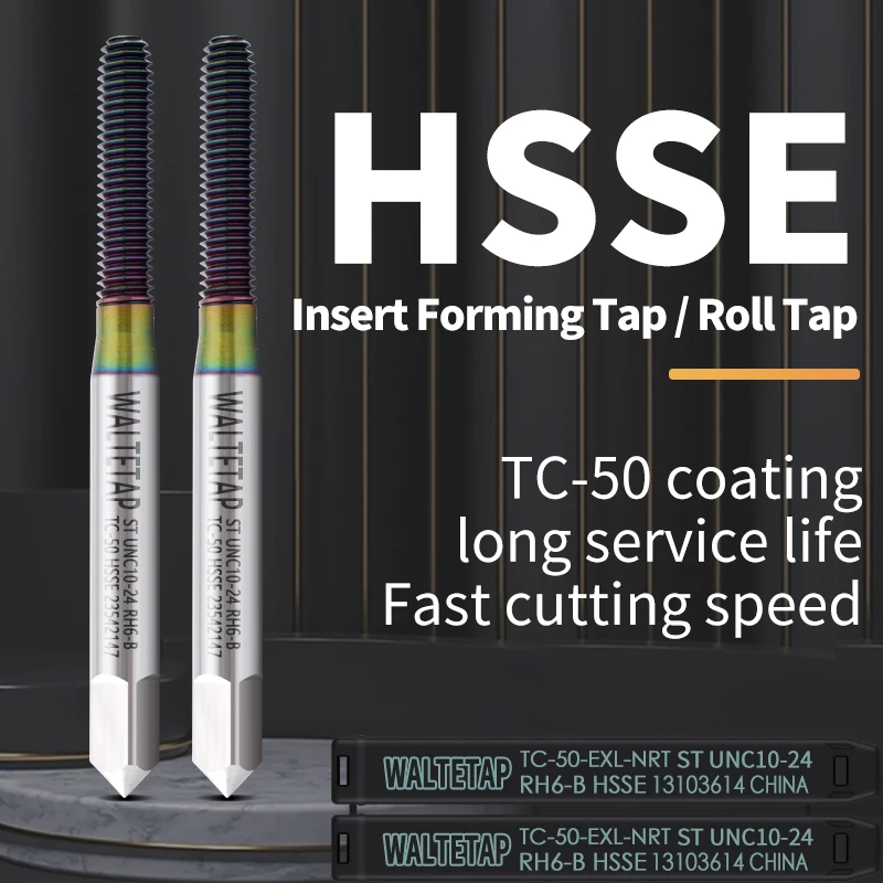 WALTETAP 1 шт. HSSE TC50 вставка для нанесения покрытия STI рулонный кран ST UNC 4-40 6-32 8-32 1/4-20 UNF 10-32 резьбовые краны станка