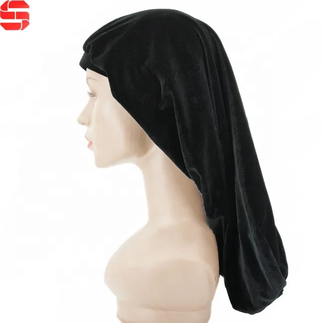 Wholesale Custom Long Best Satin Bonnet Velvet bonnets with logo