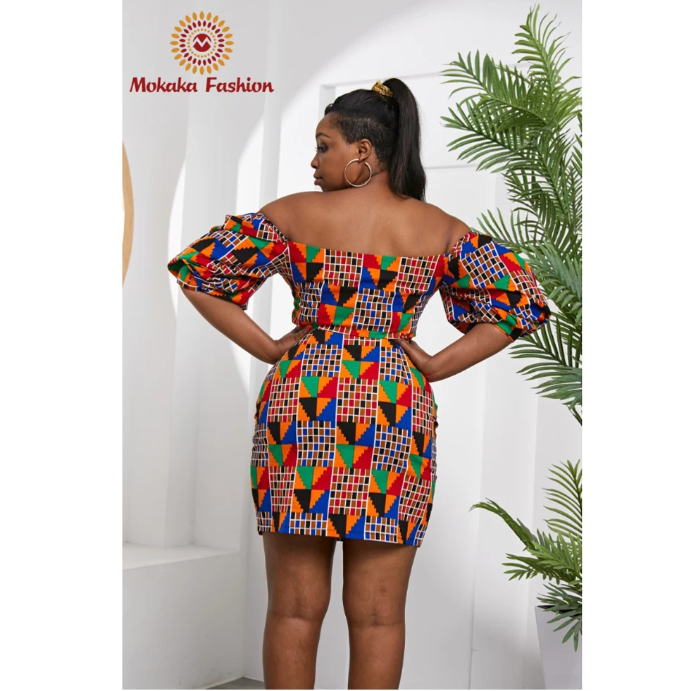 
New Arrival Lowest Price Girls Africa Clothing Traditional Ankara Fashion Dresses 