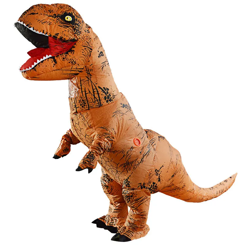 2021hot sale  tyrannosaurus Rex inflatable dinosaur performance clothes Christmas adult inflatable clothes cartoon doll props
