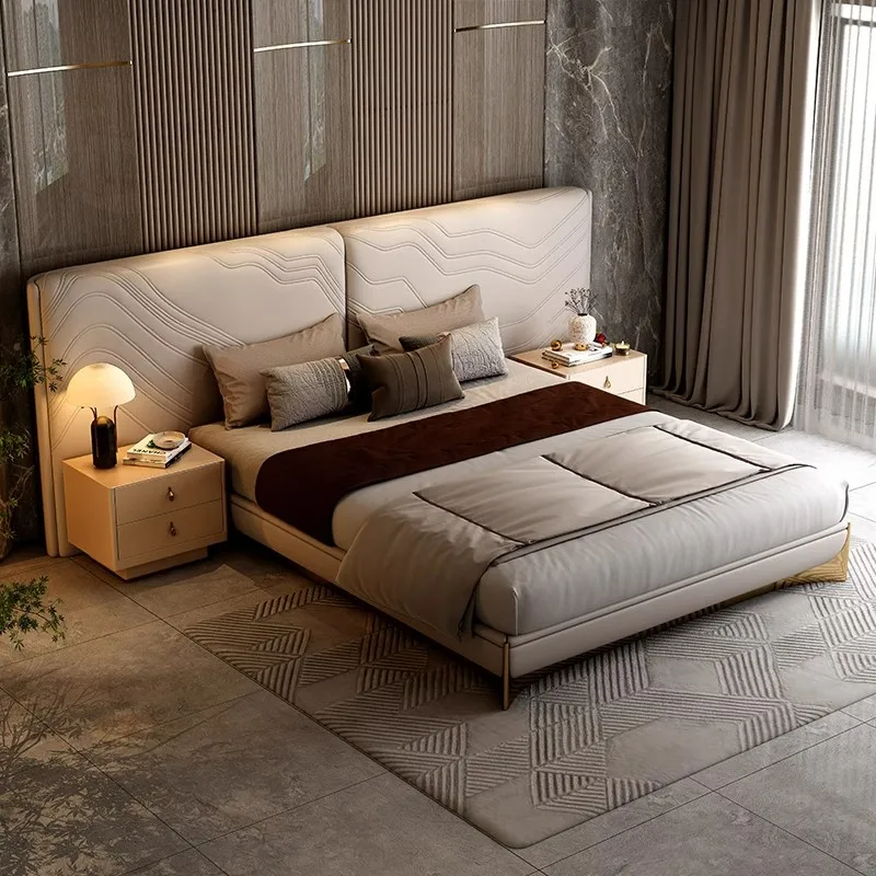 buy now! king queen bed frame set and headboard Bedroom Furniture Home Furniture Modern Melamine Bedroom Set