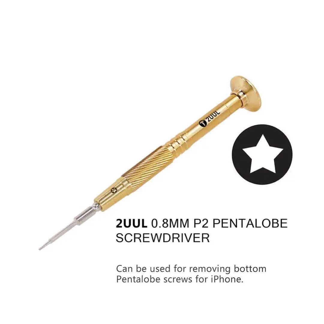 The New 2UUL Screwdriver Pure Copper Alloy Aggravates the Special Hard Flying Shaft Triangle Pentagonal Cross Precis