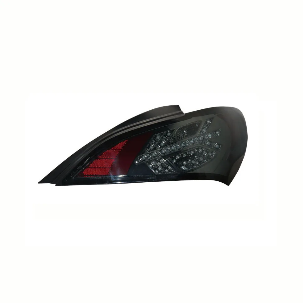  Для Hyundai Genesis Coupe 2009-2011 светодиодный задний фонарь со светодиодной лампой поворота полностью дымчатый