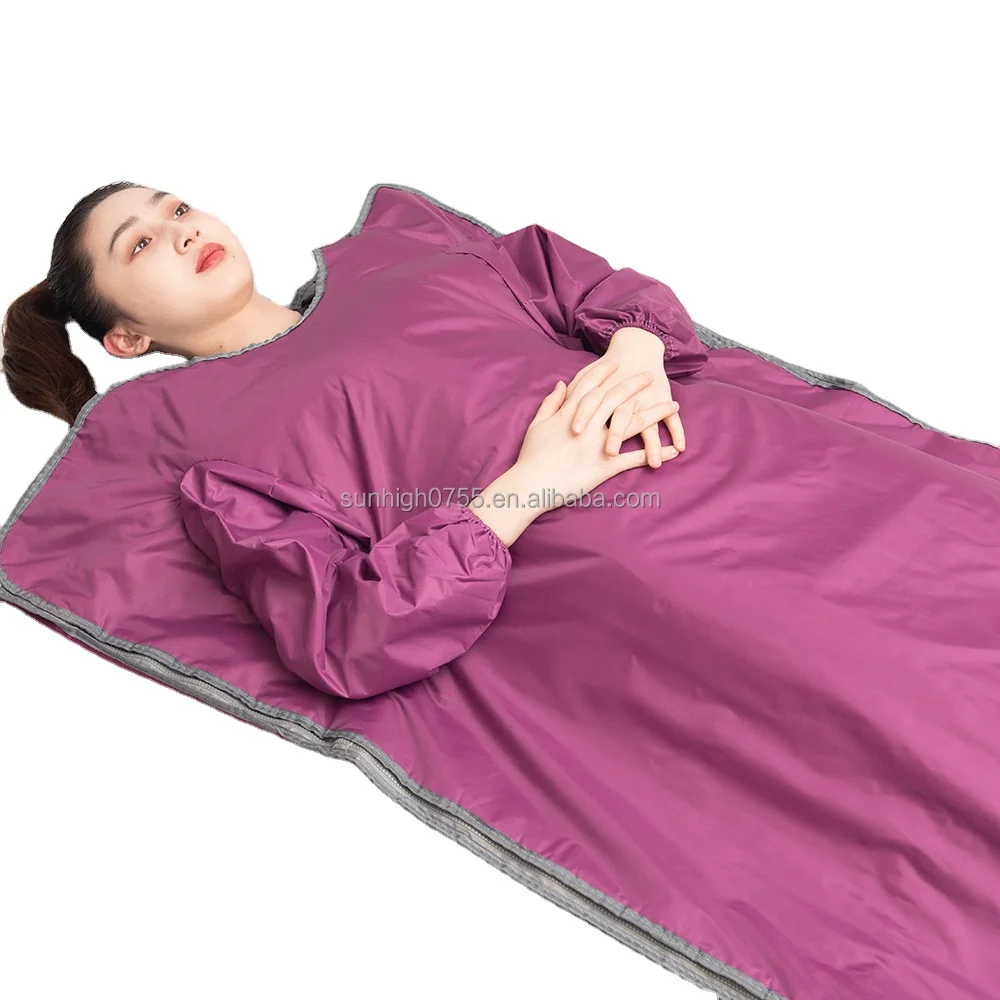 Sunhigh 2023 NEW design Portable Sauna Blanket At Home Heat Sauna Wrap Full Body own patent Sauna Blanket with safety protection