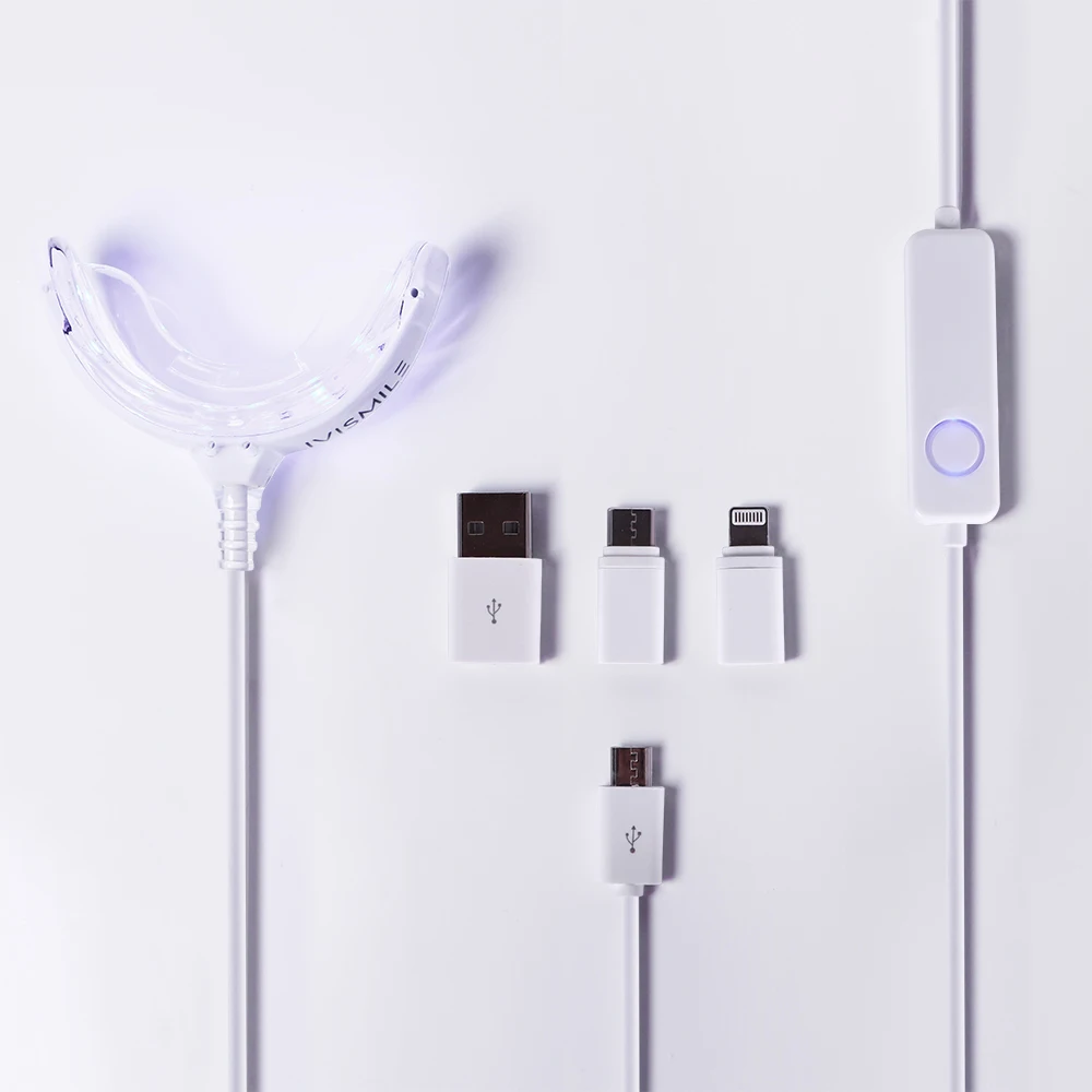 IVISMILE Teeth Whitening Blue Light And Red Dual Light Phone Professional Teeth Whitening Kit In Dental Office