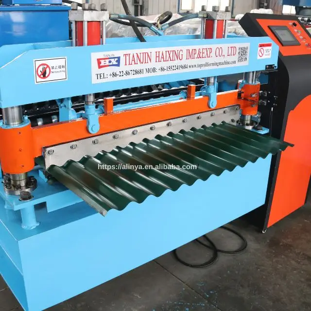 Гофрированный Листовой пресс металлический кровельный рулонный формовочный станок