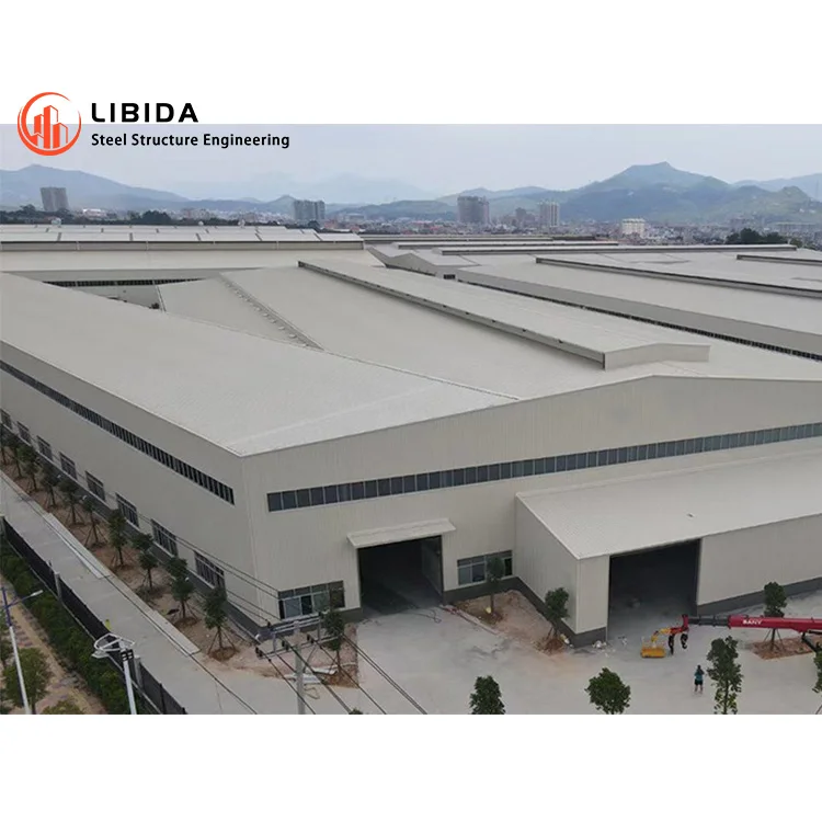 Wide Span Modular Prefabricated Steel Structure Frame Warehouse/Workshop/Plant for Factory Office House