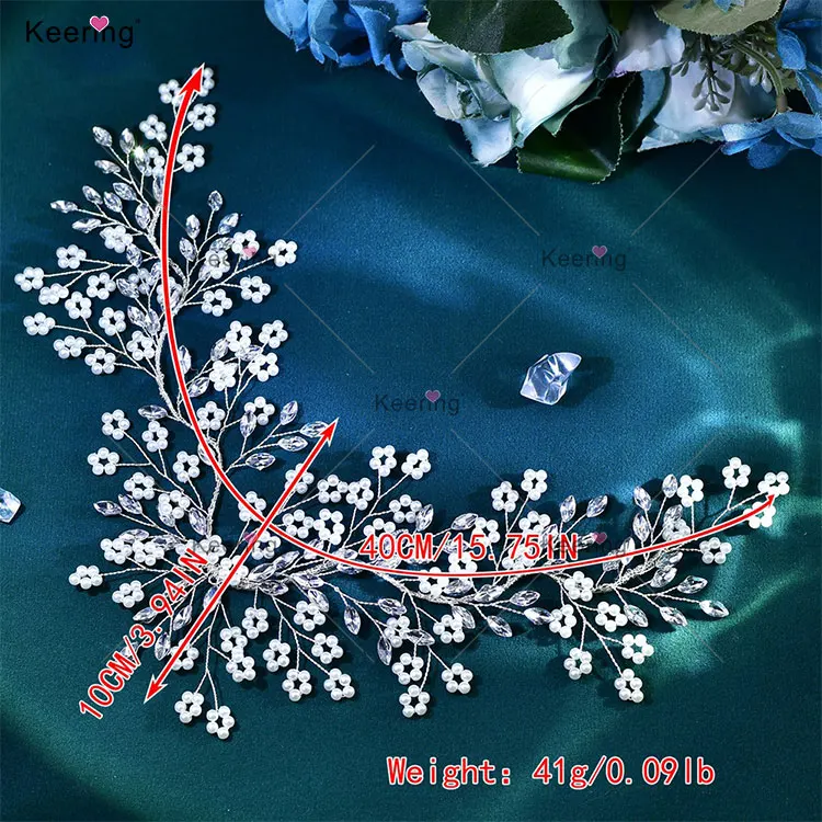 WHD-080 Keering Handmade Bridal Headpiece Multifunction Small Pearl Flower Cluster Hair Clips Barrettes For Women