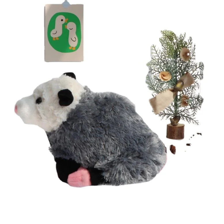 Cute simulation stuffed mouse plush toy mouse gift for kids plush opossum figurine stuffed animal