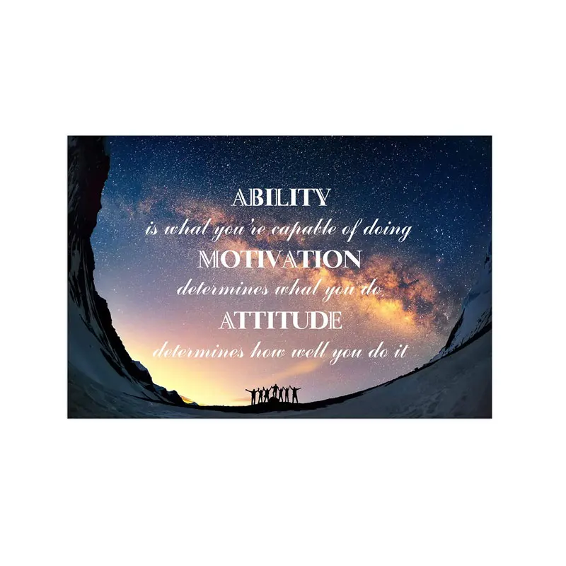 
 Мотивационные цитаты, холст, настенное искусство, Вдохновляющие способности, мотивация, отношение, слова, принты  