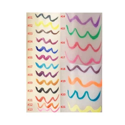 Best selling 21 Colorful Eyeliner Pencil Cosmetics Private Label Accepted Waterproof OEM Makeup Liquid Eye liner