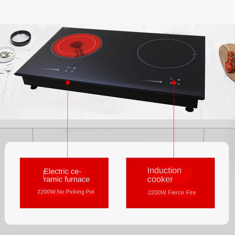 Factory Price 3500W Electric Induction Cooker Touch Control Stainless Steel Aluminum Button Cooktop Household Kitchen Use