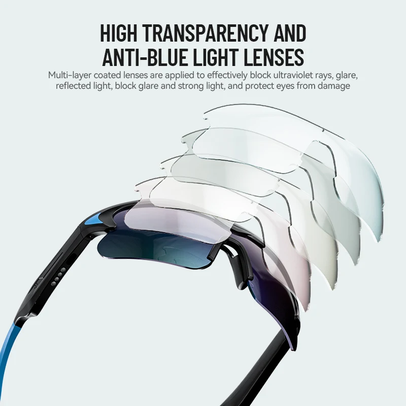 Outdoor Cycling Sports Glasses Wireless Headphones With Microphone of Headphones Sunglasses