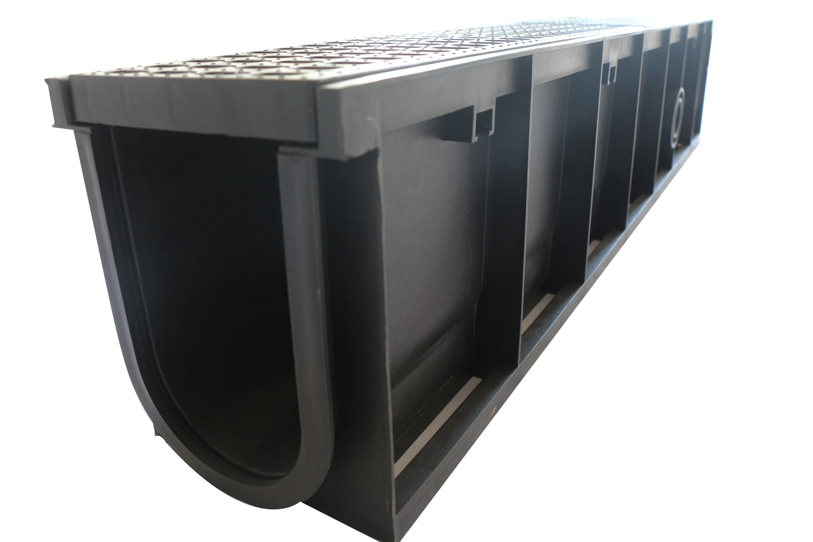 100*100mm HDPE drains plastic drainage channel linear drains