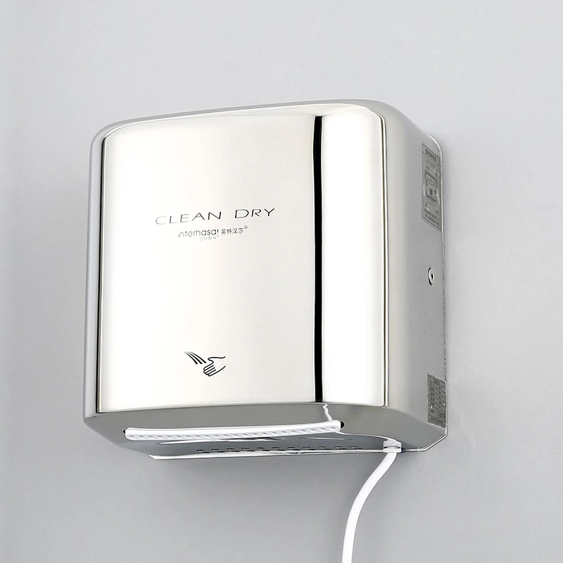 Низкая цена, оптовая продажа, автоматическая струйная сушилка для рук из нержавеющей стали Interhasa