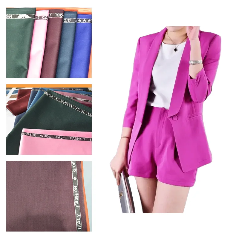 Customized TR polyester rayon spandex wrinkle resistant twill fabric for uniform For Men Suit