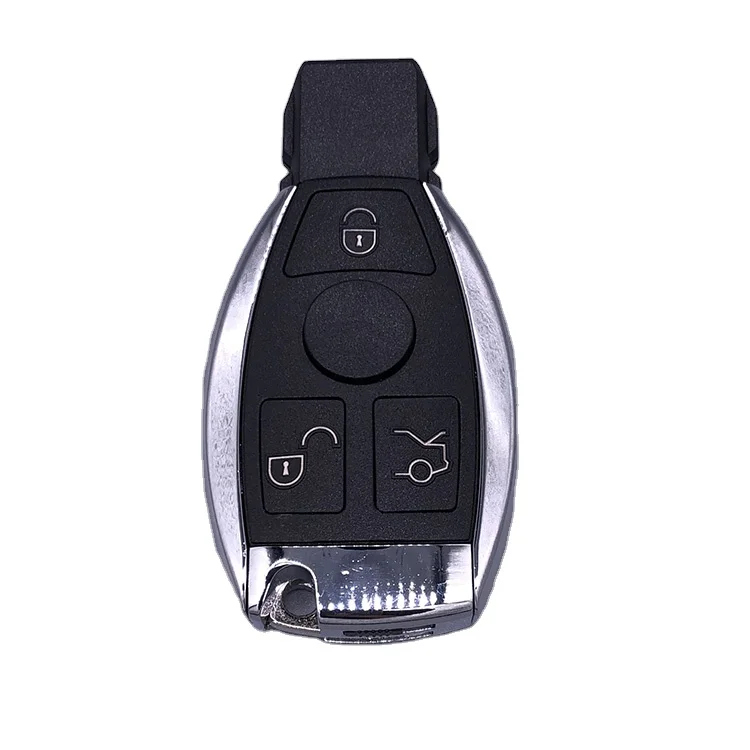 Ready to Ship Comfortable Black BGA Type 3 Button Benz Cover for Upgrade Car Keys