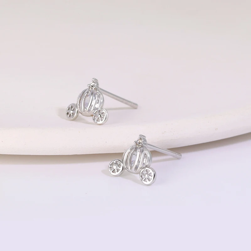 Wholesale 2022 Cartoon Simple Jewelry Cute Diamond Mini Mouse Child Stud Earrings For Girls