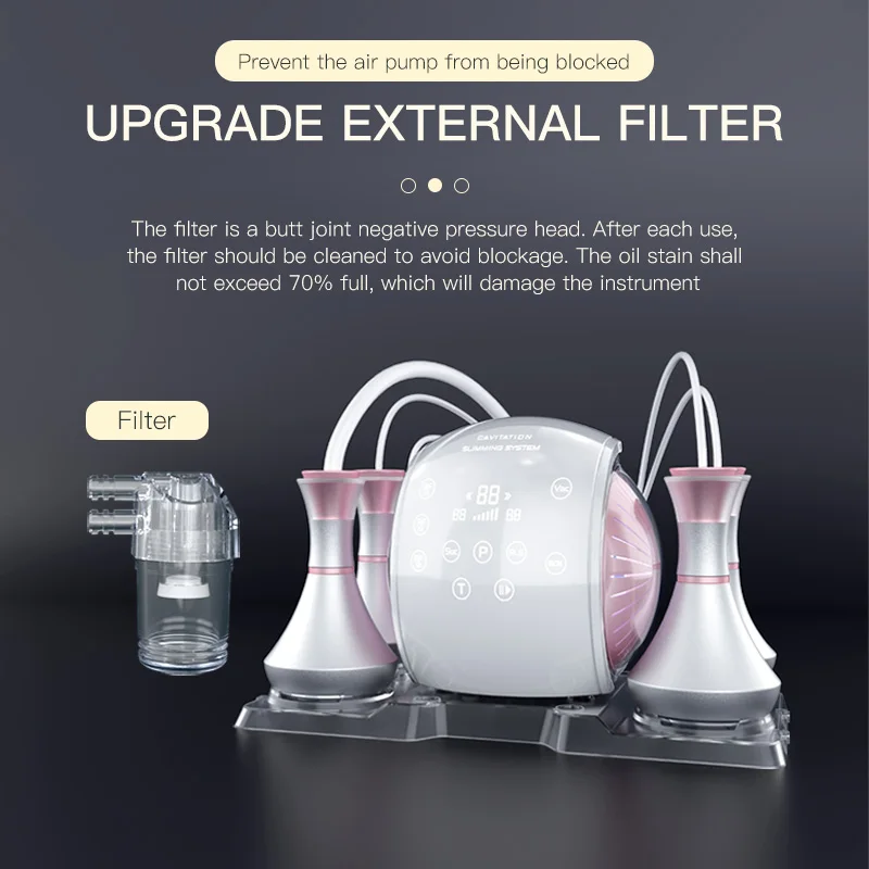 6 In 1 80k Cavitation Vacuum Cavitation System Radio Frequency Laser Slimming Ultrasonic Liposuction Machine Cavitation