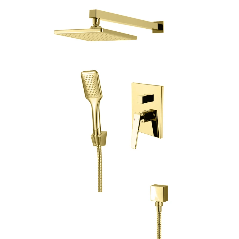 Two Funtion Bathroom Wall Mounted Brass Body Shower Set bath room shower set