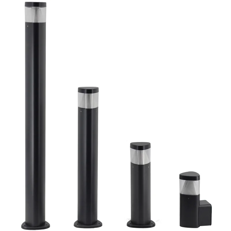 Outdoor Waterproof Stainless Steel or Aluminium + PC or Acrylic Landscape Bollard Light Led Bollard Garden Lights Lawn Lights