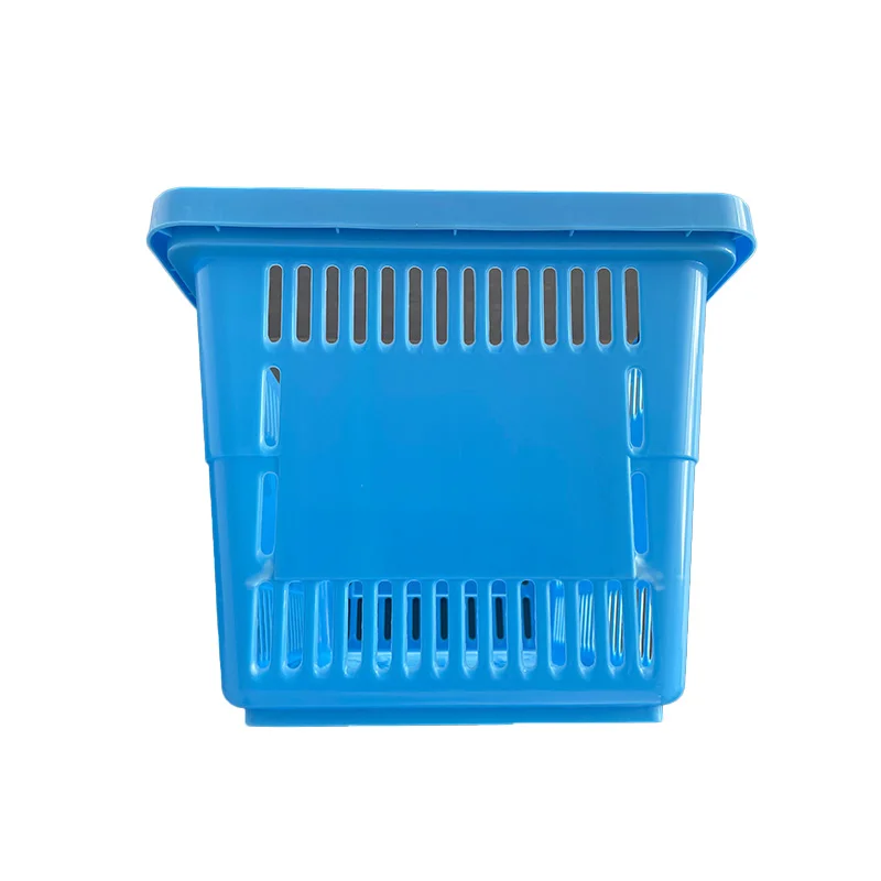 Convenient Supermarket Trolley Baskets Collapsible Plastic Laundry Basket Shopping Baskets