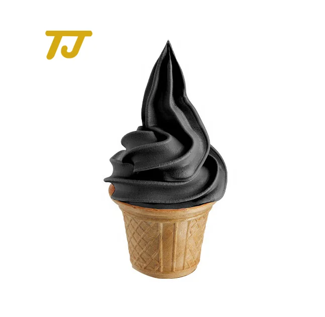 Черный твердый/мягкий порошок для мороженого, кокосовые/Ванильные ароматы, популярный порошок для мороженого, рекомендовано Tik Tok