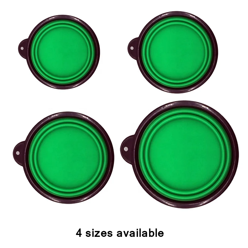 
Collapsible Dog Bowl Food Grade Silicone BPA Free Foldable Expandable Cup Dish for Pet Cat Food Water Feeding Portable Travel 