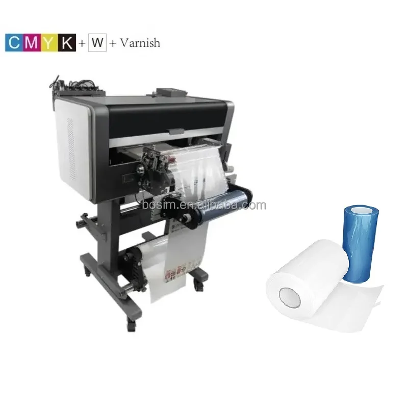 factory price high quality uv dtf film 30 42 60CM pet printing ab film foils for roll to roll uv dtf printers