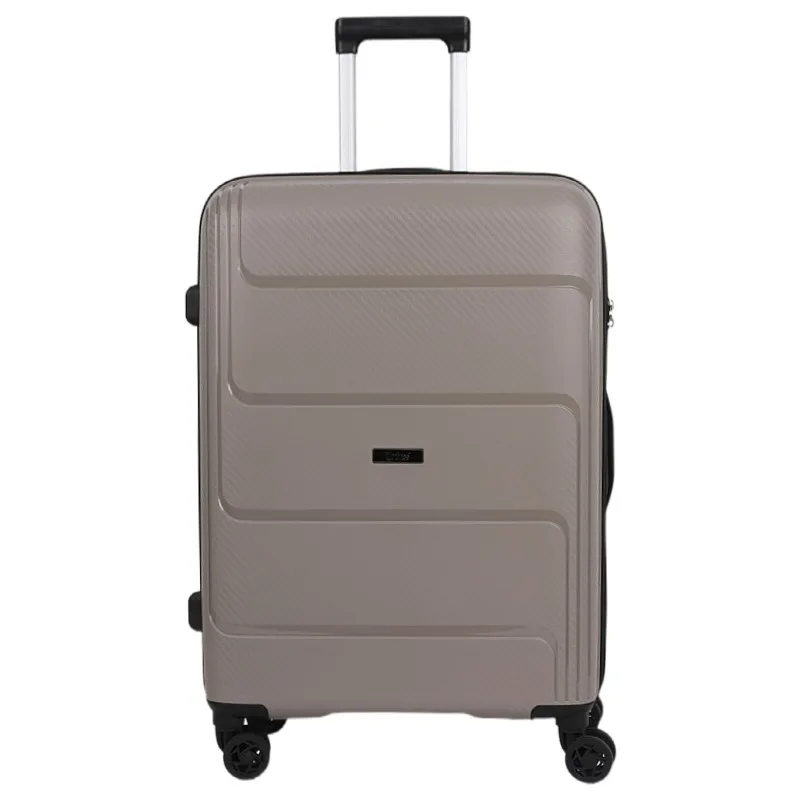 Luggage High Quality trolley luggage PP material aluminium trolley supper lighter hot sale