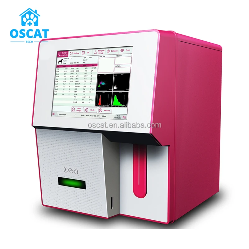 OSCAT  Lab Hospital Clinic Medical Hematology Veterinary Equipment Hematology Analyzer 5 Part Blood Test Machine